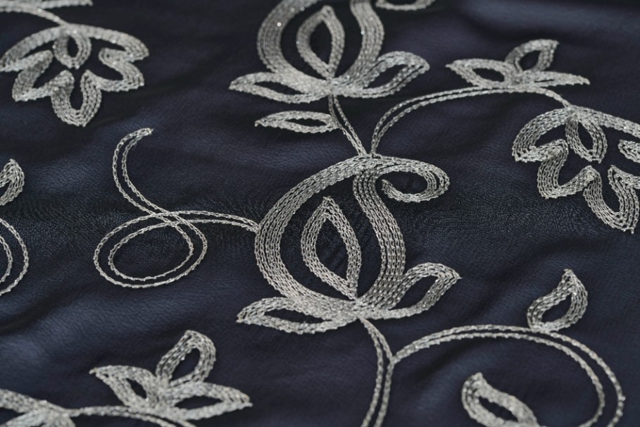 Embroidery on Chiffon - 25